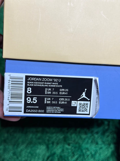 Size 8 (NEW) Jordan Zoom 92 Union Guava Ice