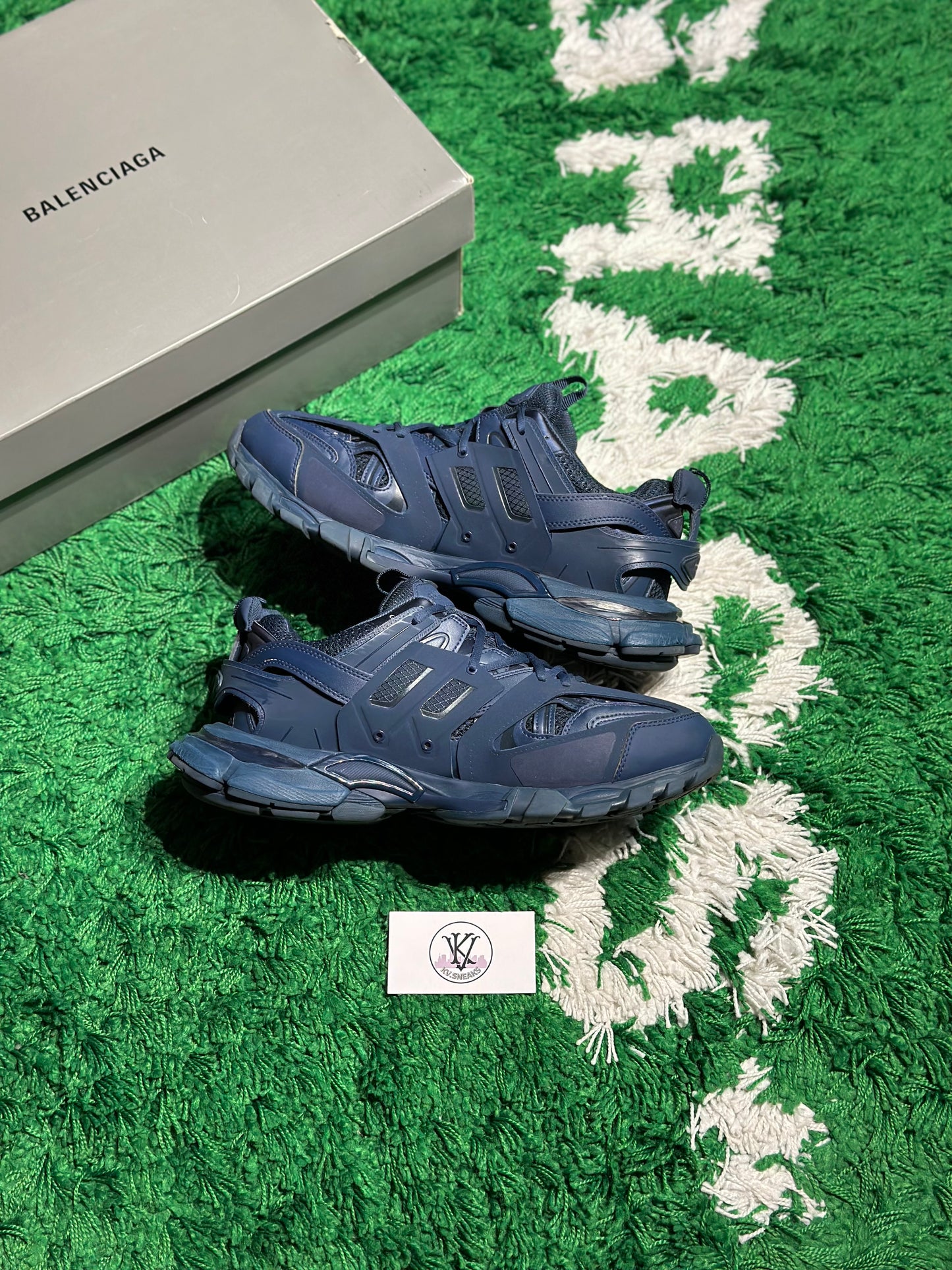 Size 11US (PREOWNED) Balenciaga Track Blue Pearl