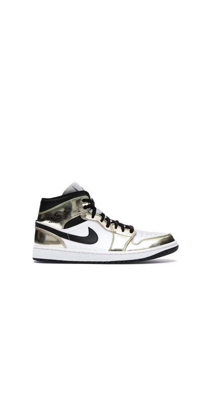 Size 9.5 (NEW) Jordan 1 Mid Metallic Gold