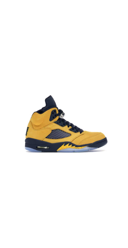 Size 10.5 (PREOWNED) Jordan 5 Michigan 2019